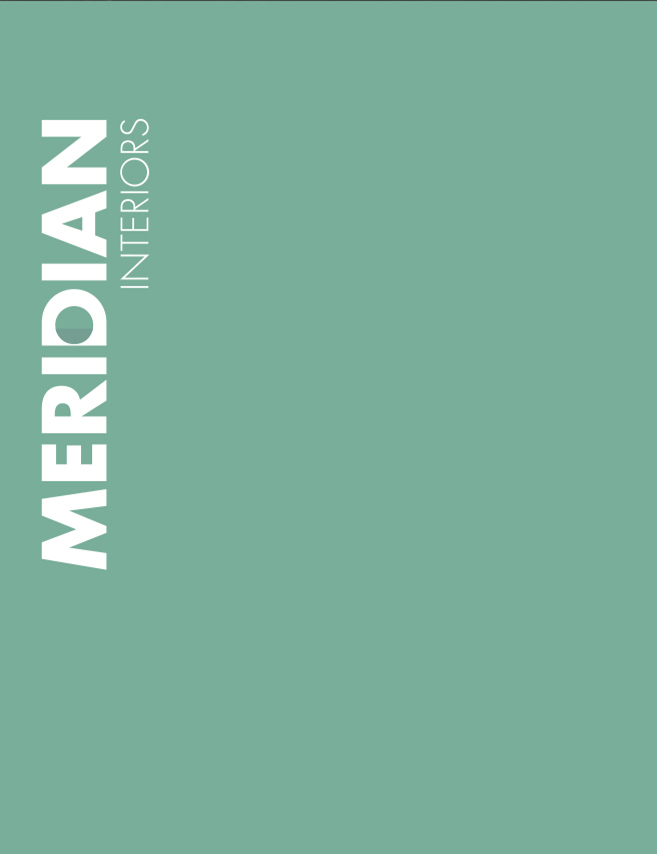 green box with meridian interiors logo