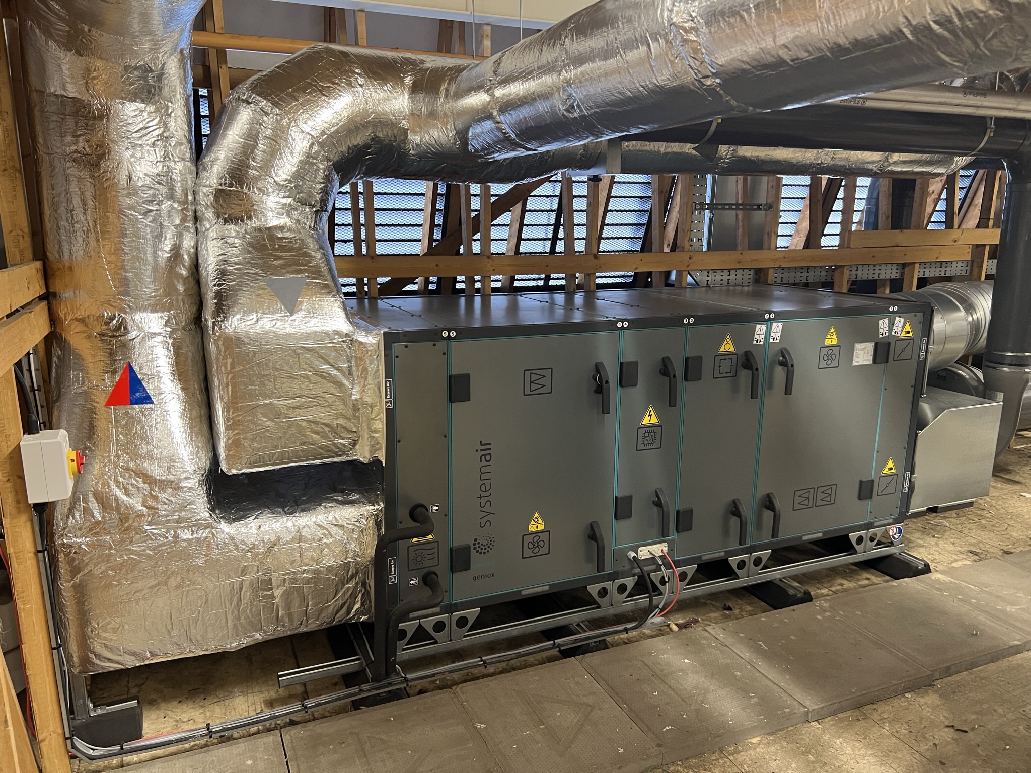 Ducting and air conditioning units