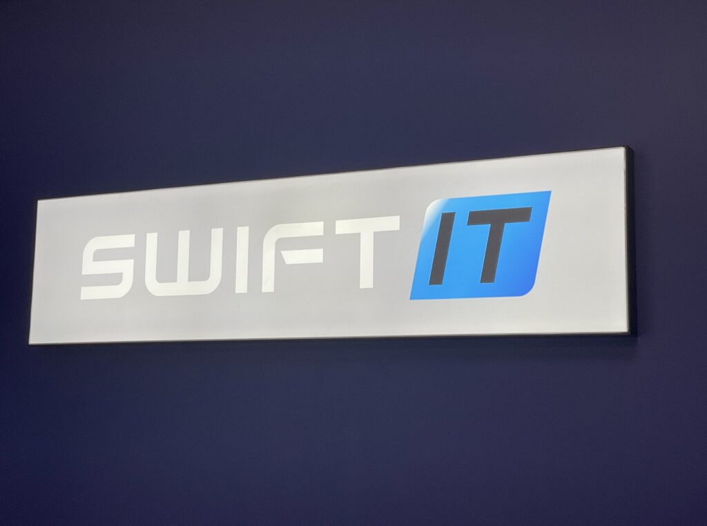 Light up branded sign