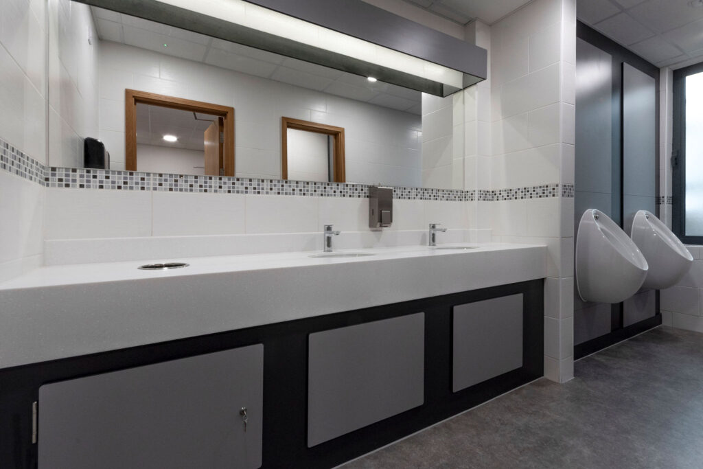 WC with new vanity and sanitaryware